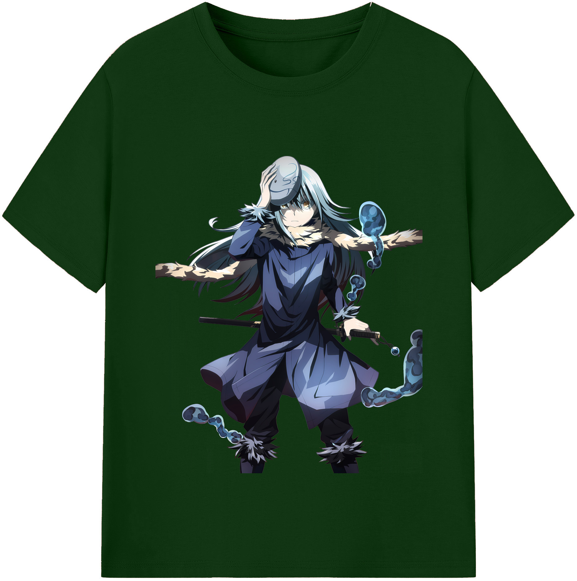 （画像用） 転スラ Regarding Reincarnated to Slime 綿100％半袖Tシャツ（フロントプリント）